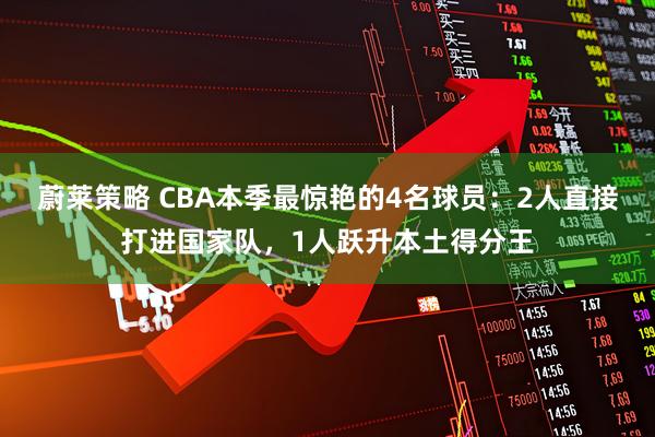 蔚莱策略 CBA本季最惊艳的4名球员：2人直接打进国家队，1人跃升本土得分王