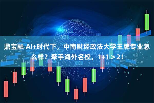 鼎宝融 AI+时代下，中南财经政法大学王牌专业怎么样？牵手海外名校，1+1＞2！