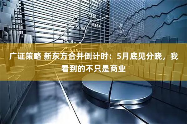 广证策略 新东方合并倒计时：5月底见分晓，我看到的不只是商业